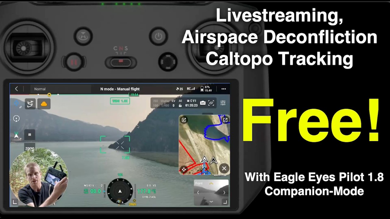 Free local live streaming and live location tracking to CalTopo in Eagle Eyes